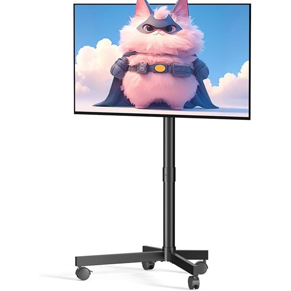Mobile TV Cart for 23-60 Inch Screens with Locking Wheels