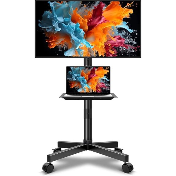 Mobile TV Cart for 23-65 Inch Flat Panel Screens
