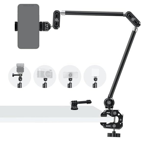 NEEWER 30 Articulating Arm with Clamp and Mount