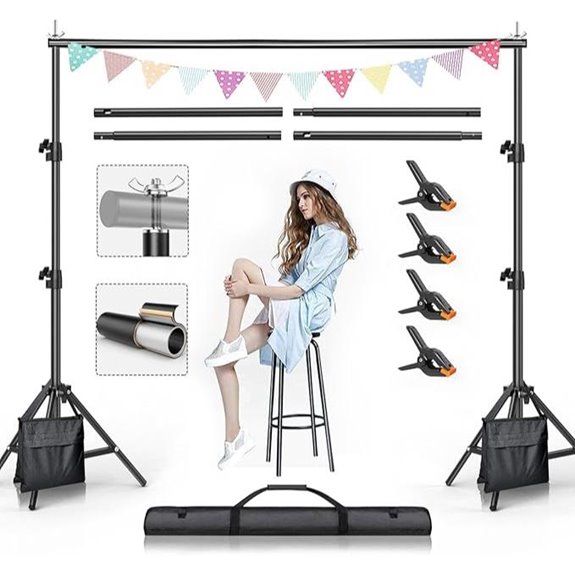 adjustable photography backdrop stand