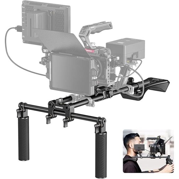 NEEWER Shoulder Video Rig with 15mm Rods