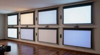 affordable top projector screens