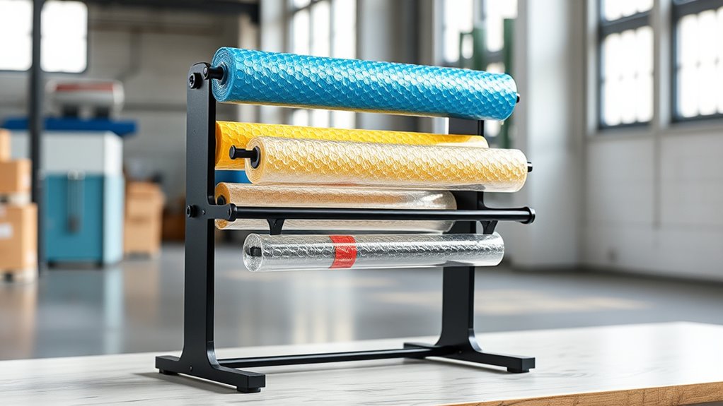 affordable versatile bubble wrap stand