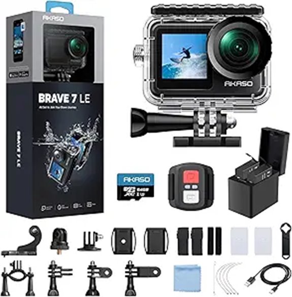 AKASO Brave 7 LE 4K Action Camera with Accessories