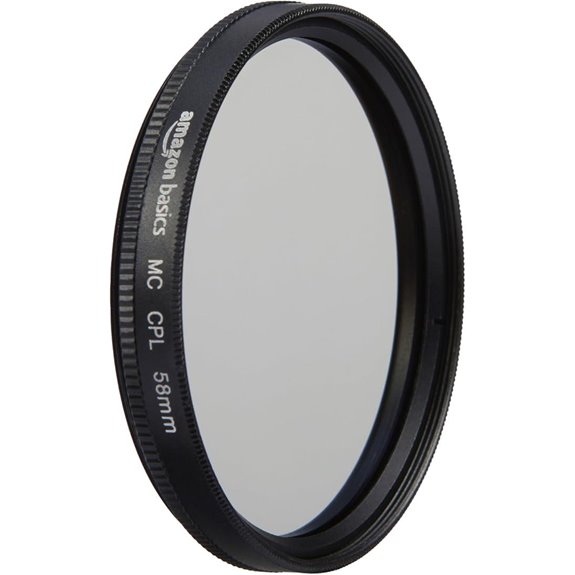 Amazon Basics Circular Polarizer Camera Lens Filter - 58 mm