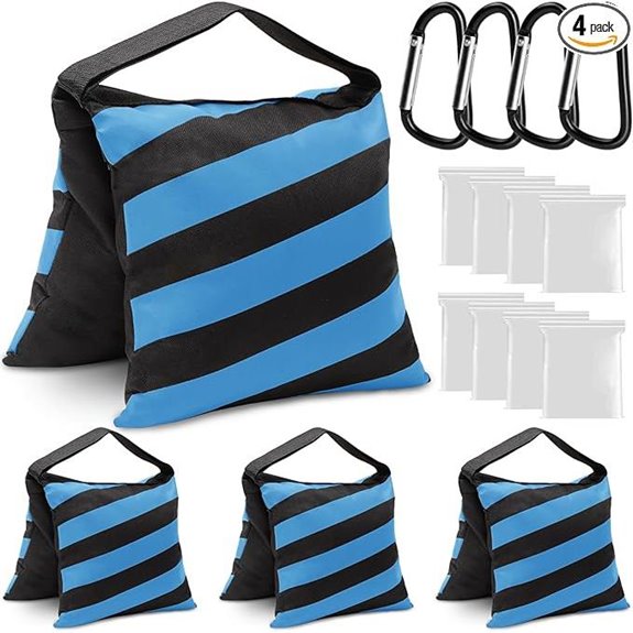 Blue Sandbag Weight Bags for Photography Equipment