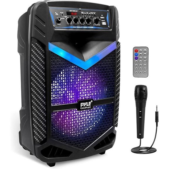 Pyle Portable Bluetooth PA Speaker System with Subwoofer