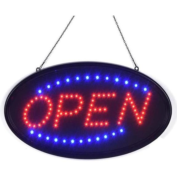 KEBE LED Open Sign 19 x 10 Bright Flashing Light