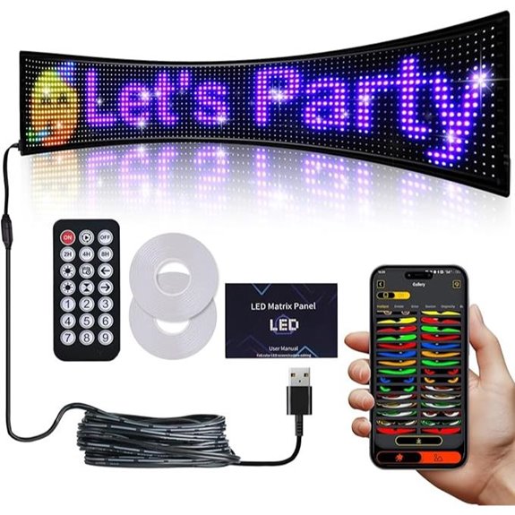 Large Programmable LED Sign with App Control