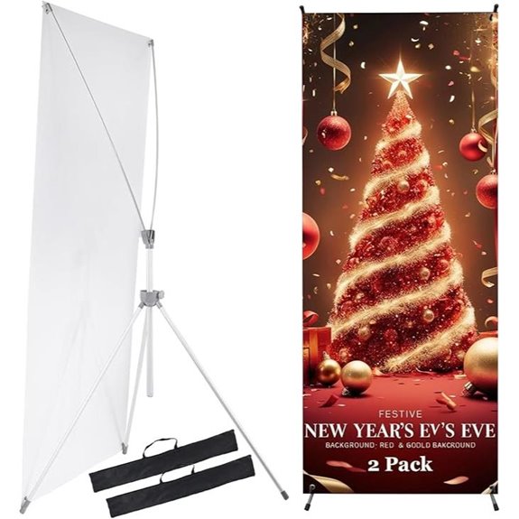 Yose X Banner Stand 2 Pack for Posters