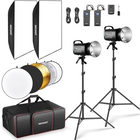 NEEWER 800Ws Studio Monolight Flash Kit (2 Pack)