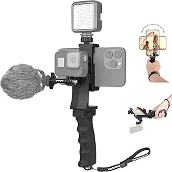 2-in-1 Action Camera & Smartphone Stabilizer Kit