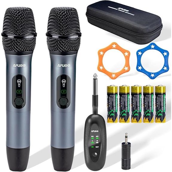 Wireless Microphone Set for Karaoke & Events (2 Pack)