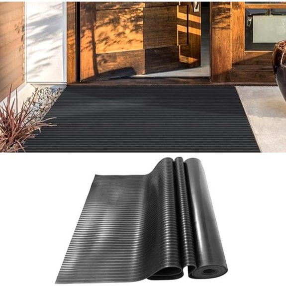 Heavy Duty Rubber Flooring Roll for Indoor/Outdoor Use