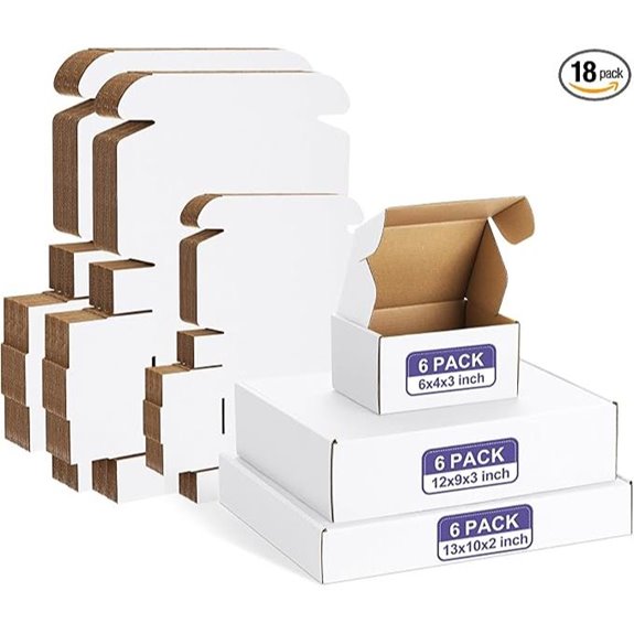 Eupako 18 Pack Small Shipping Boxes Assorted Sizes