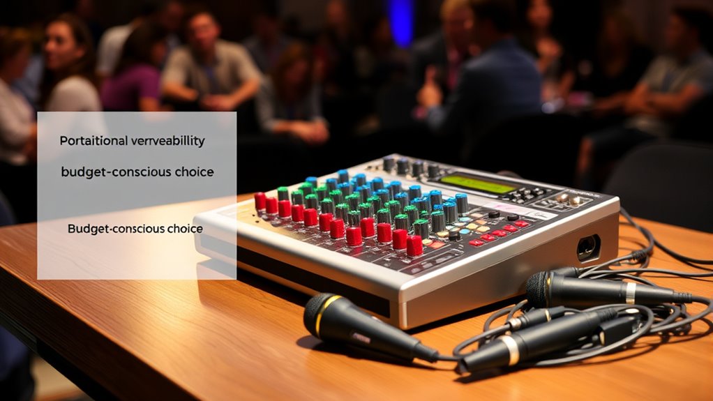 event friendly audio mixer selection