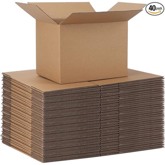 CRUGLA 40 Pack Cardboard Shipping Boxes