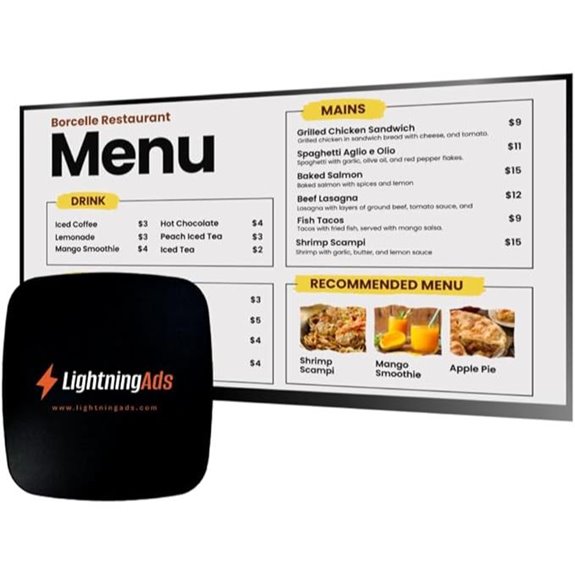 Digital Signage Player for Restaurants with Free Tools