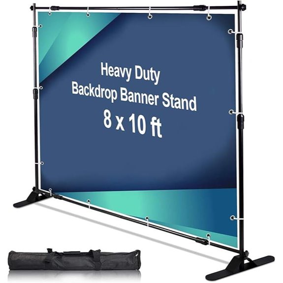 AkTop 10x8 ft Heavy Duty Backdrop Stand Kit
