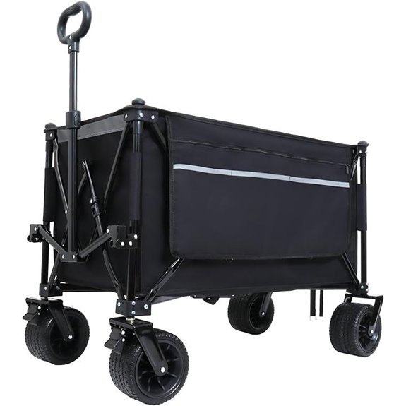 LifeSky Heavy Duty Folding Wagon Cart (480lbs Capacity)