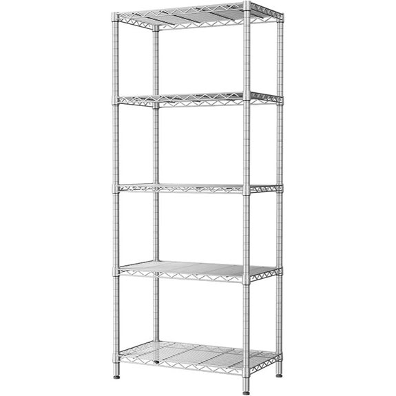 SINGAYE 5-Tier Heavy Duty Wire Garage Shelves