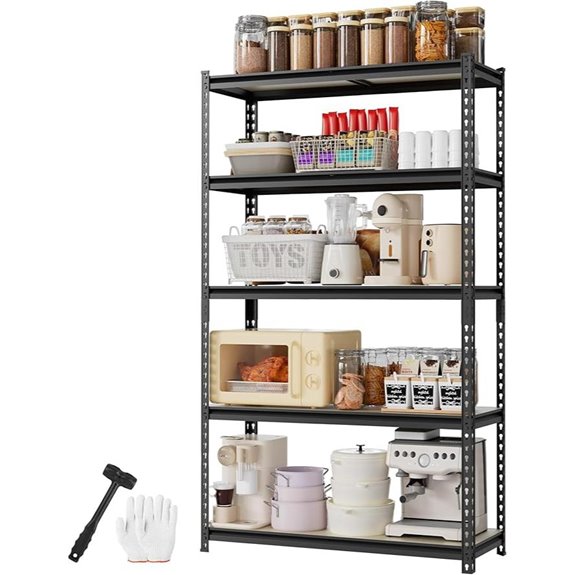 WORKPRO 5-Tier Heavy Duty Garage Shelving Unit
