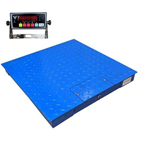 Industrial Floor Scale 1000LB/0.5LB (24x24) with NETP Indicator