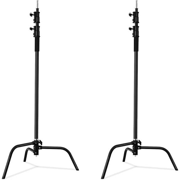 Heavy Duty C-Stand Kit for Photography (2 Pack)