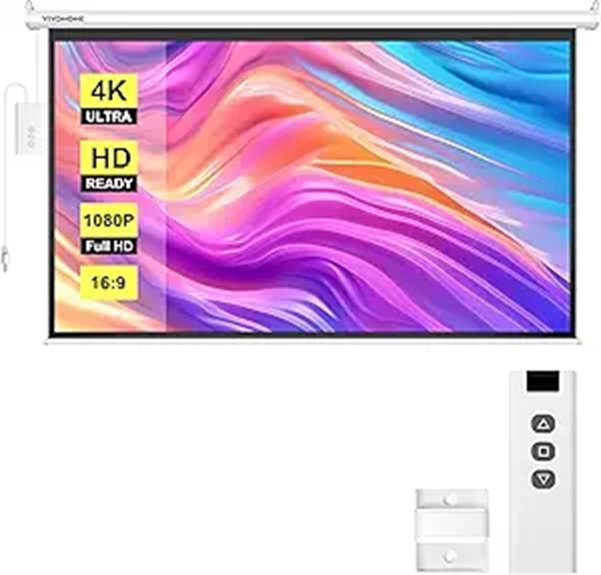 VIVOHOME Electric Projector Screen for Home Theater