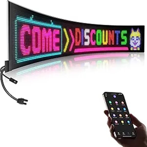 Indoor Store LED Sign with Bluetooth App