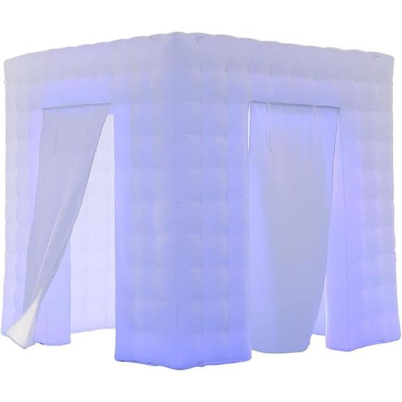 SAYOK Inflatable 360 Photo Booth Backdrop with LED Lights