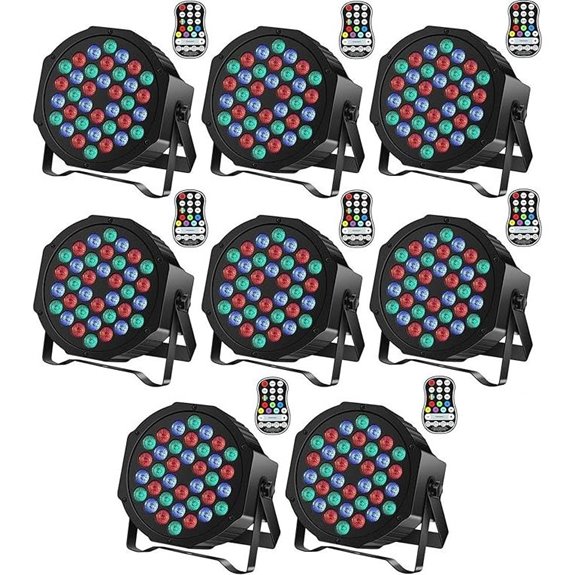 U`King Rechargeable RGB Stage Par Lights with Remote