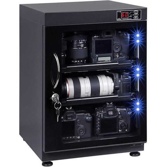 T.A.P 68L LED Digital Camera Equipment Dry Cabinet