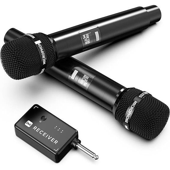 Wireless Microphone with 200FT Range and Long Battery