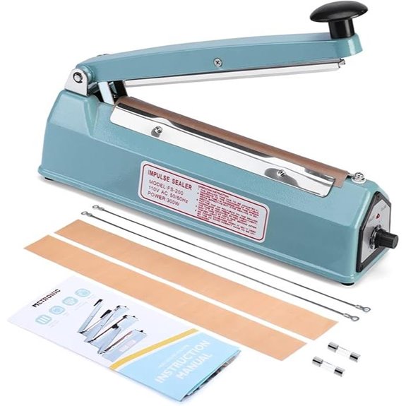 METRONIC 8-Inch Manual Plastic Bag Sealer