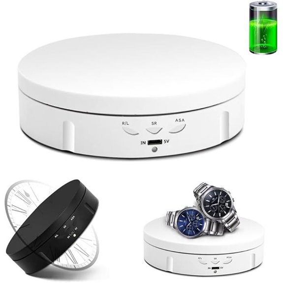 JAYEGT Motorized 360° Rotating Display Stand
