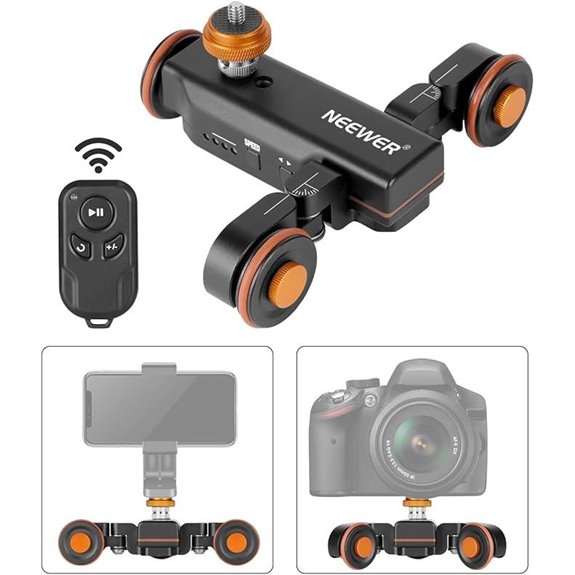 Neewer Motorized 3-Wheel Wireless Camera Dolly