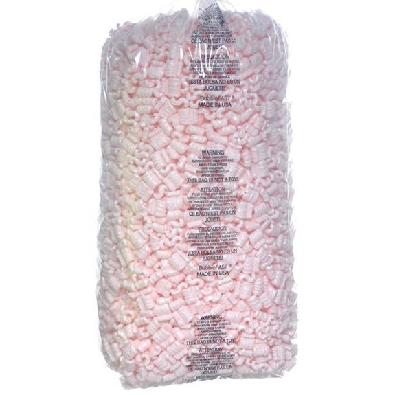 Pink Anti-Static Packing Peanuts (3.5 cu ft)