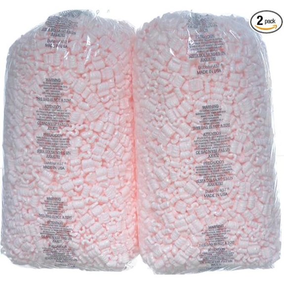 Bubblefast Pink Anti-Static Packing Peanuts (7 cu ft)