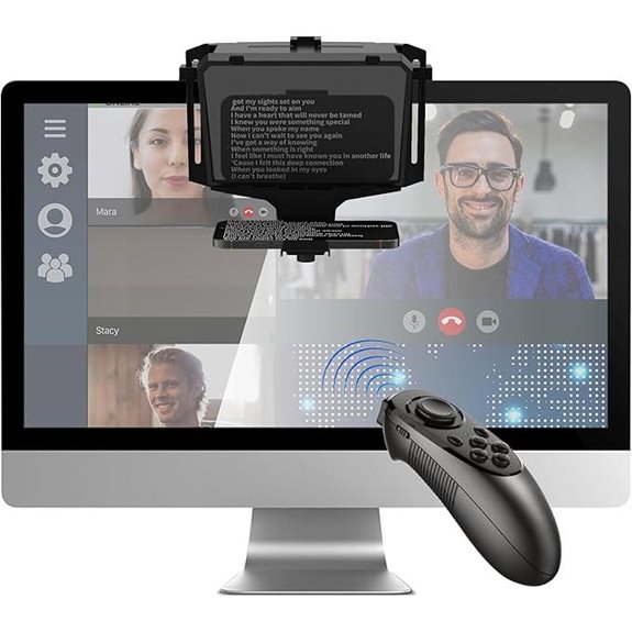 7.7-inch Portable Teleprompter with Remote Control
