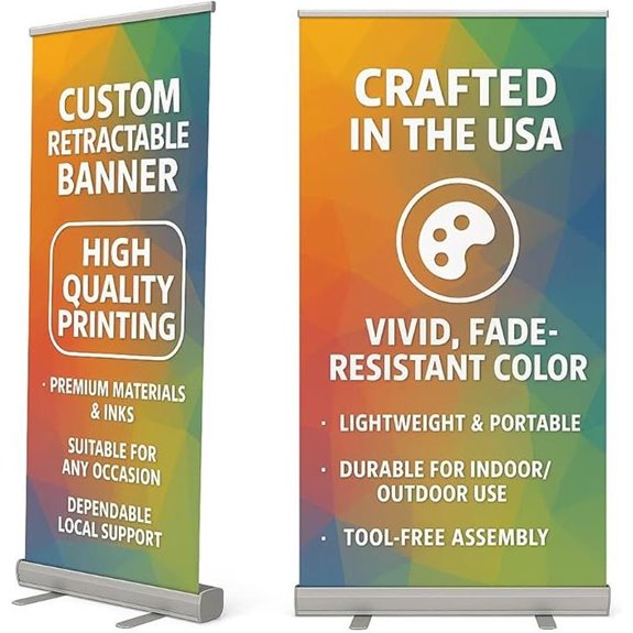 Custom Retractable Banner Stand with Carry Bag