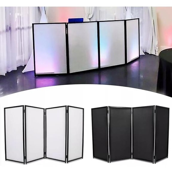 ECOTRIC Foldable DJ Facade Booth with Travel Bag