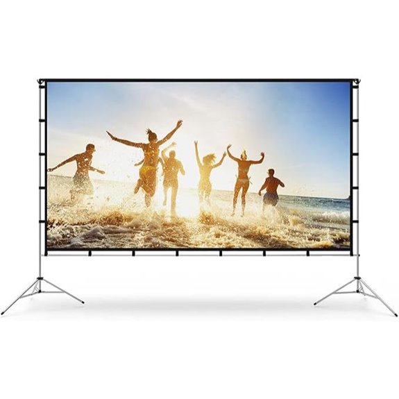 Vamvo 100 Portable Foldable Projector Screen with Stand