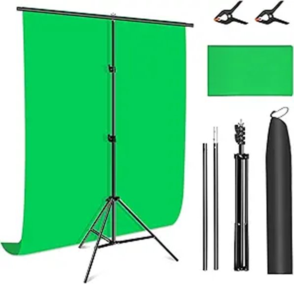 PULUZ Portable Green Screen Backdrop Kit with Stand