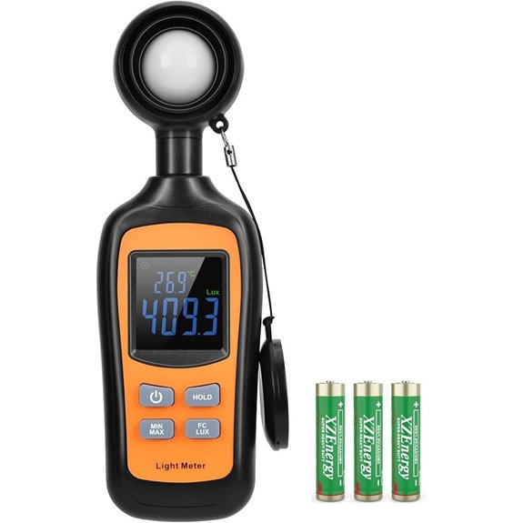 Handheld Digital Light Meter with Temperature