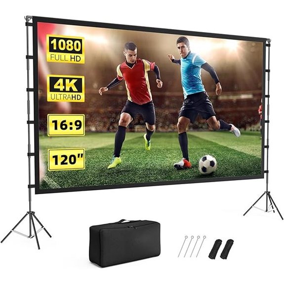 Vamvo 120 Portable Outdoor Projector Screen