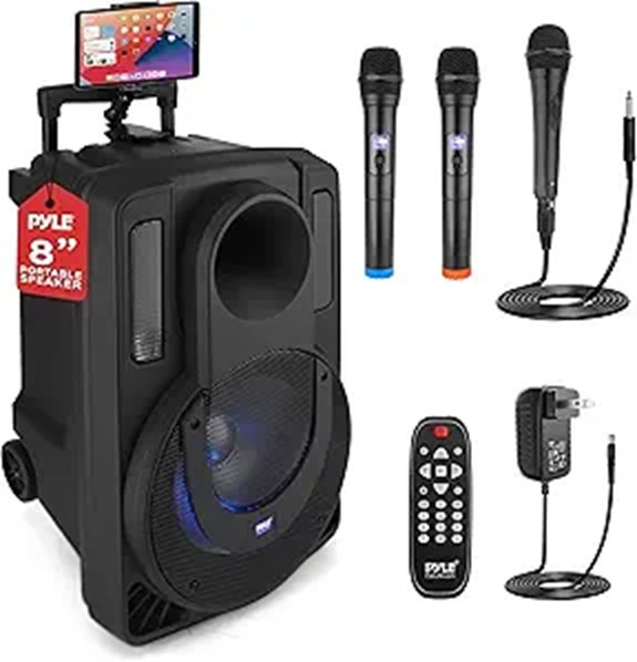 Pyle 8 Portable PA & Karaoke Speaker System