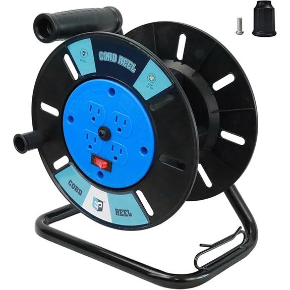 EP Cord Reel with 4 Outlets Portable Power Storage
