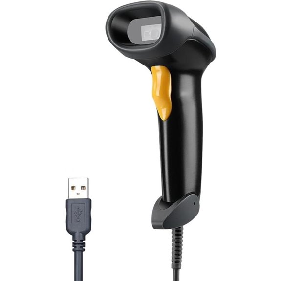 Eyoyo EYH2 Handheld USB Barcode Scanner with Long Cable