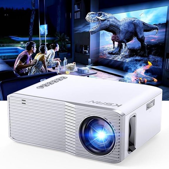KSAN Portable WiFi & Bluetooth 1080P Projector